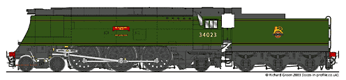 34023 early British Railways21C123 in 1948