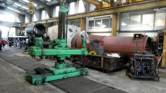34059 & Boiler in Workshop